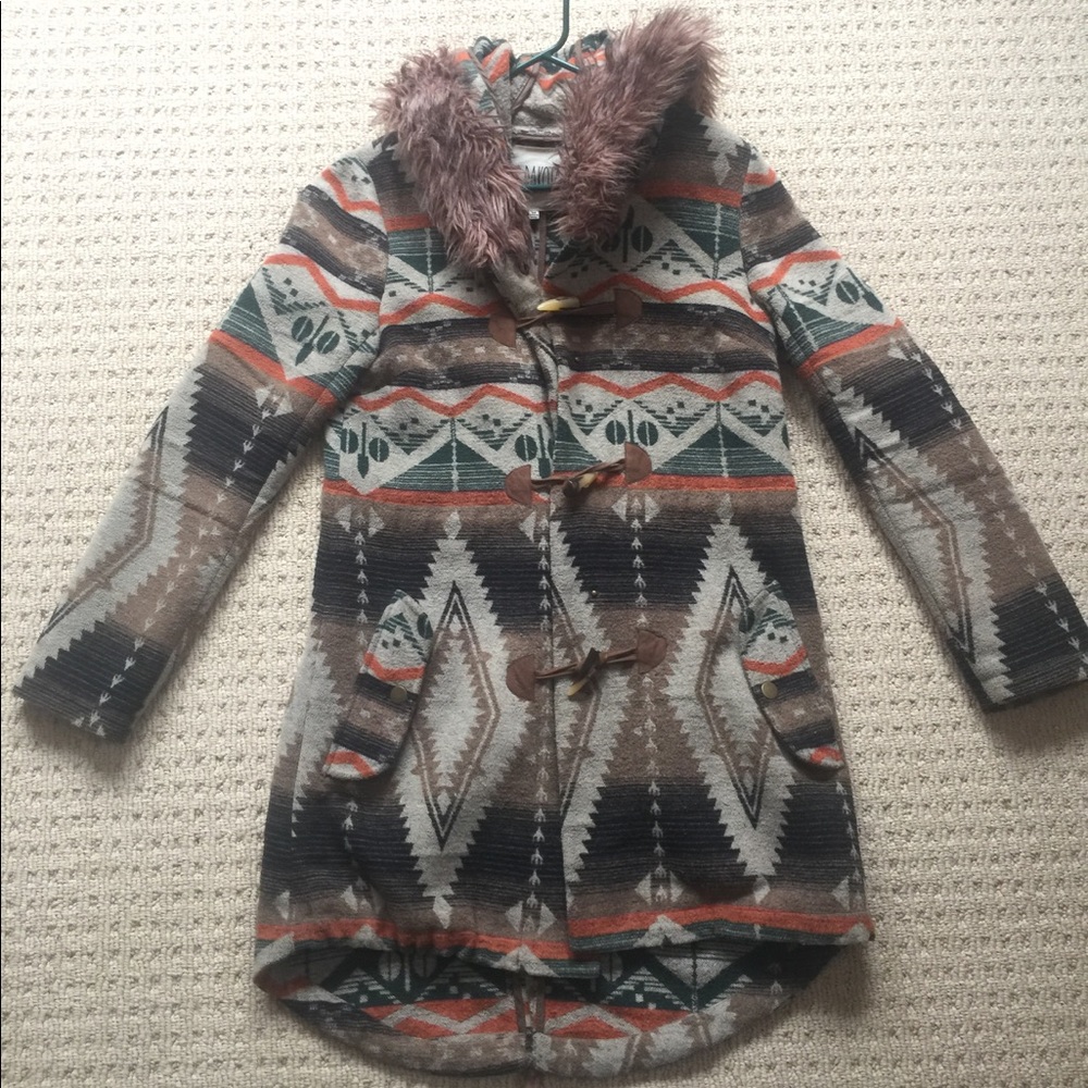 Bb Dakota Tribal Print Coat